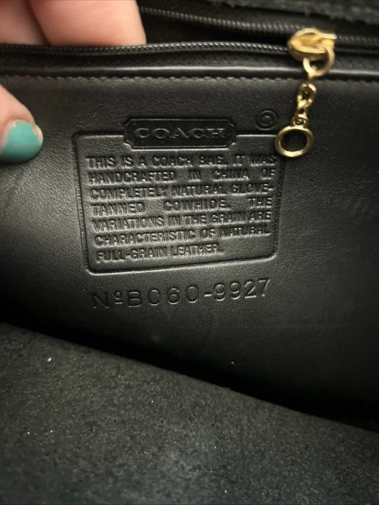 ☆Vintage☆ ~Coach Willis Bag 9927 Black Leather Crossbody Bag~ ☆Preowned☆ - Picture 10 of 11